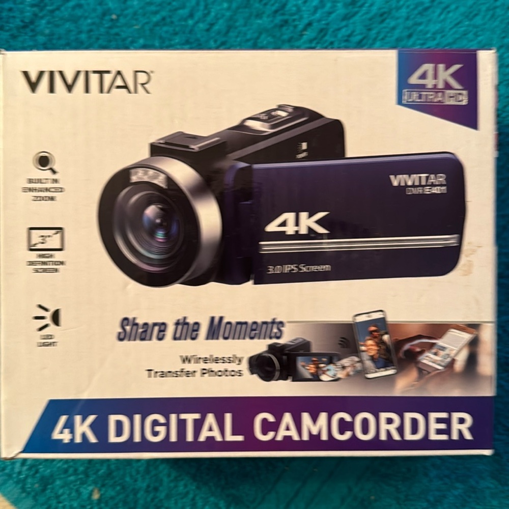VIVITAR 4K Digital Camcorder. New